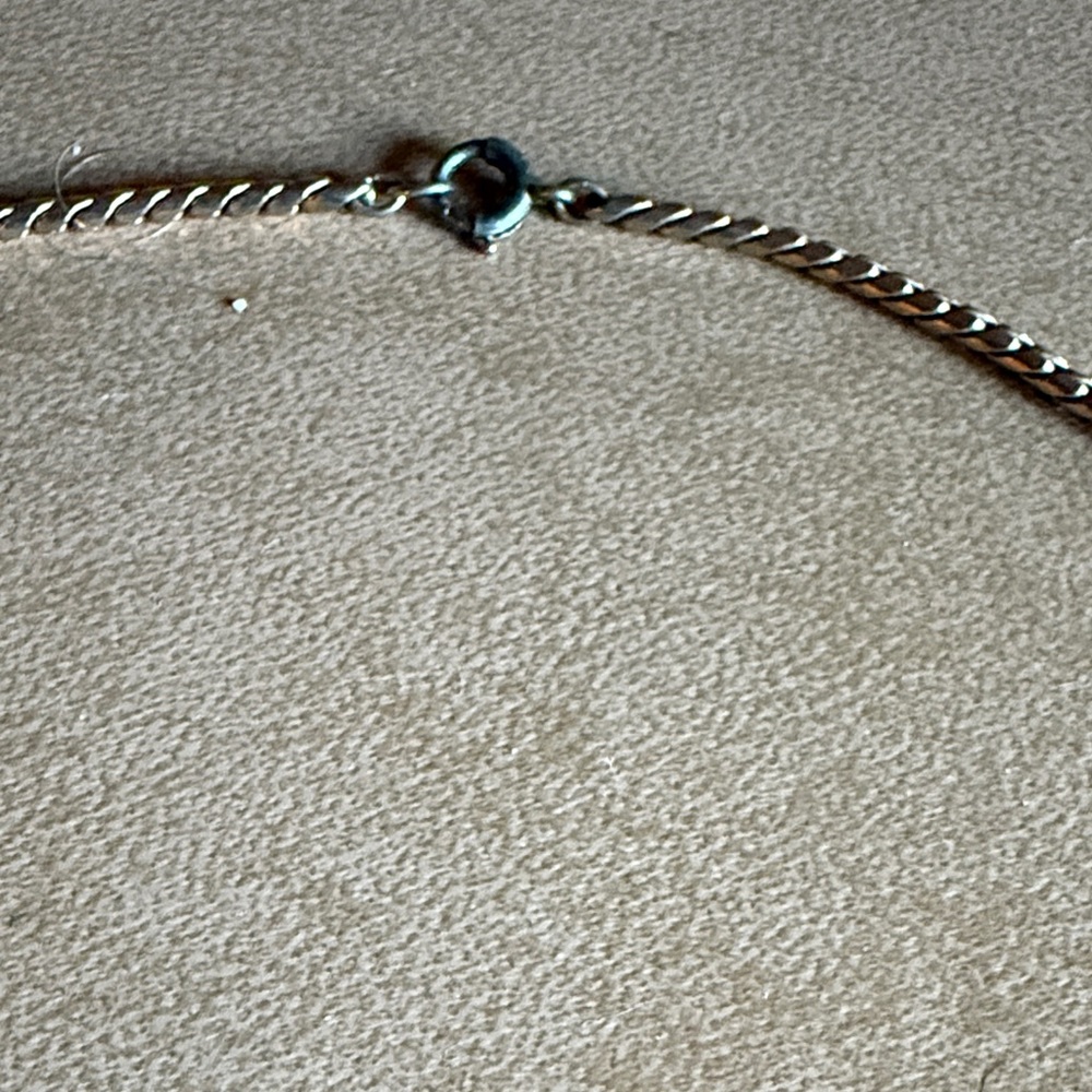 Trifari Gold Necklace with Turquoise Floral Design! - Picture 6 of 9